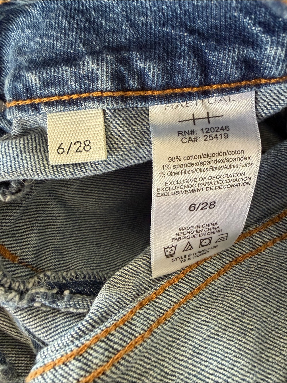 The Habitual Shay Jeans – High-Rise Wide-Leg Denim | Size 6/28 - Picture 6 of 6